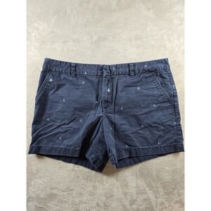 Tommy‎ Hilfiger Shorts Womens Size 12 Chino Blue 4.5" Inseam Sailboat